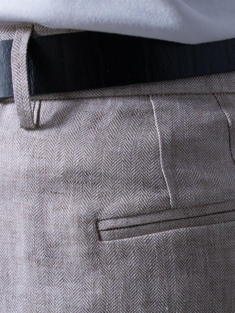 Sand Dori High Trousers Beige