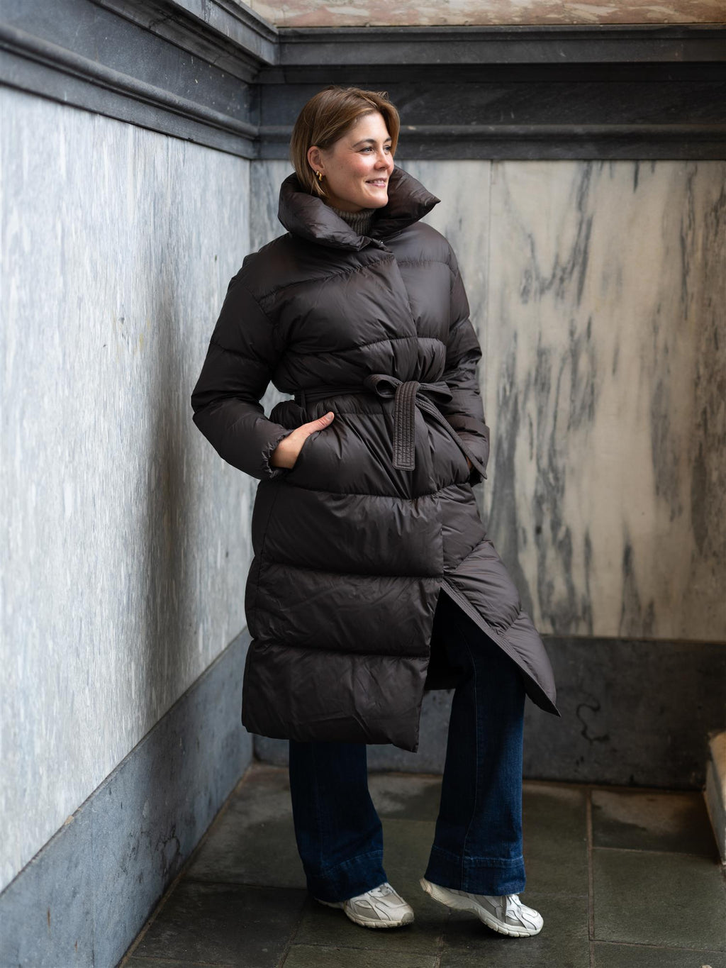 Camilla Pihl Dakota Down Coat Dark Brown