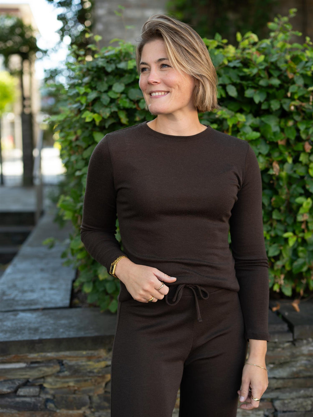 Julie Josephine Andrea Wool Longsleeve Brown