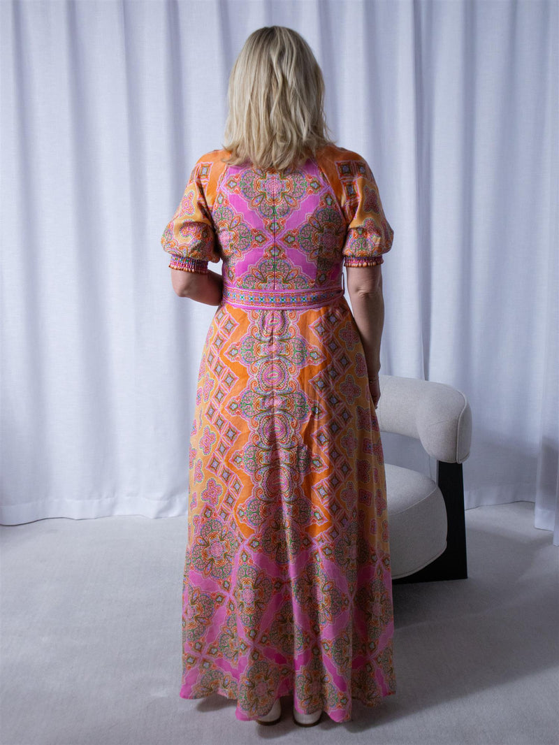Hale Bob Naya Maxi Dress Pink