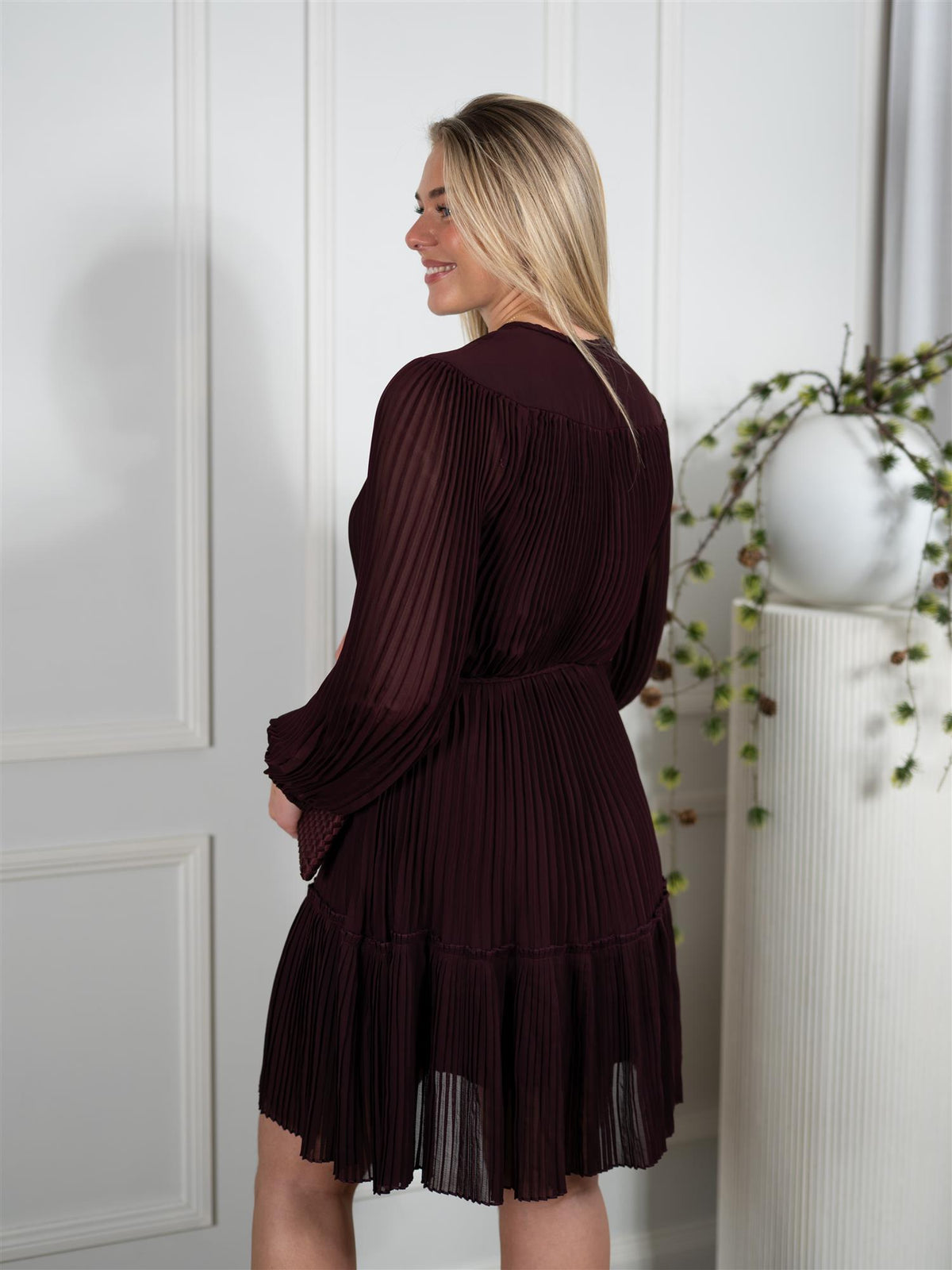 Willow Dress Dark Wine