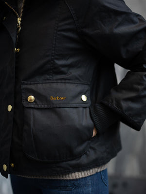 Barbour Cropped Beadnell Wax Jacket