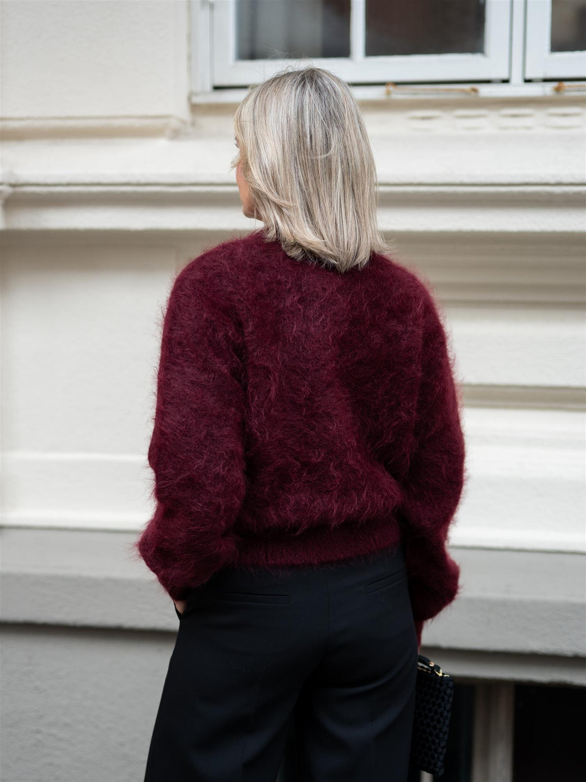 Thessa Lux Chunky Jacket Oxblood