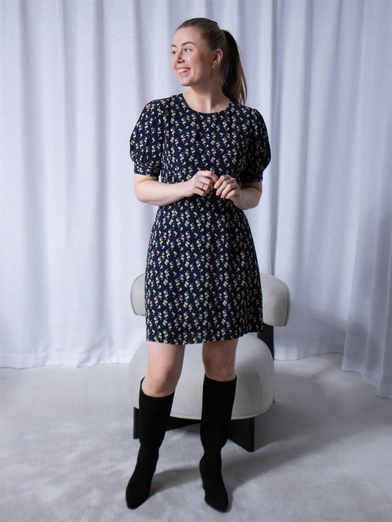 Camilla Pihl Allegra Dress Navy Hortensia