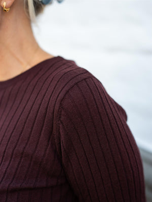 ONE and OTHER Henny Sweater Dark Burgundy