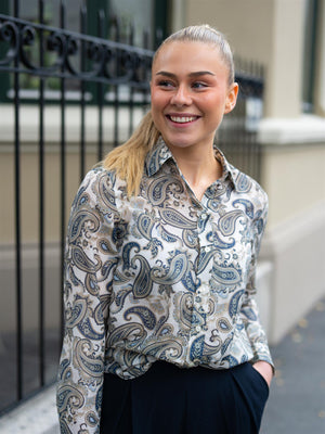 Gant Reg Paisley Cot Silk Shirt