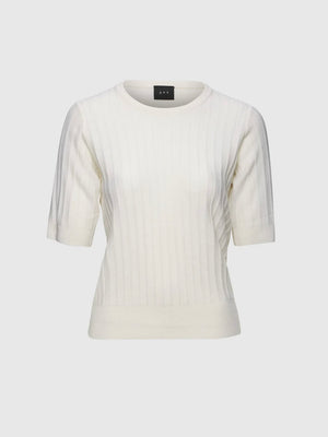 Christian Aks Molly Wool Cash Knit White