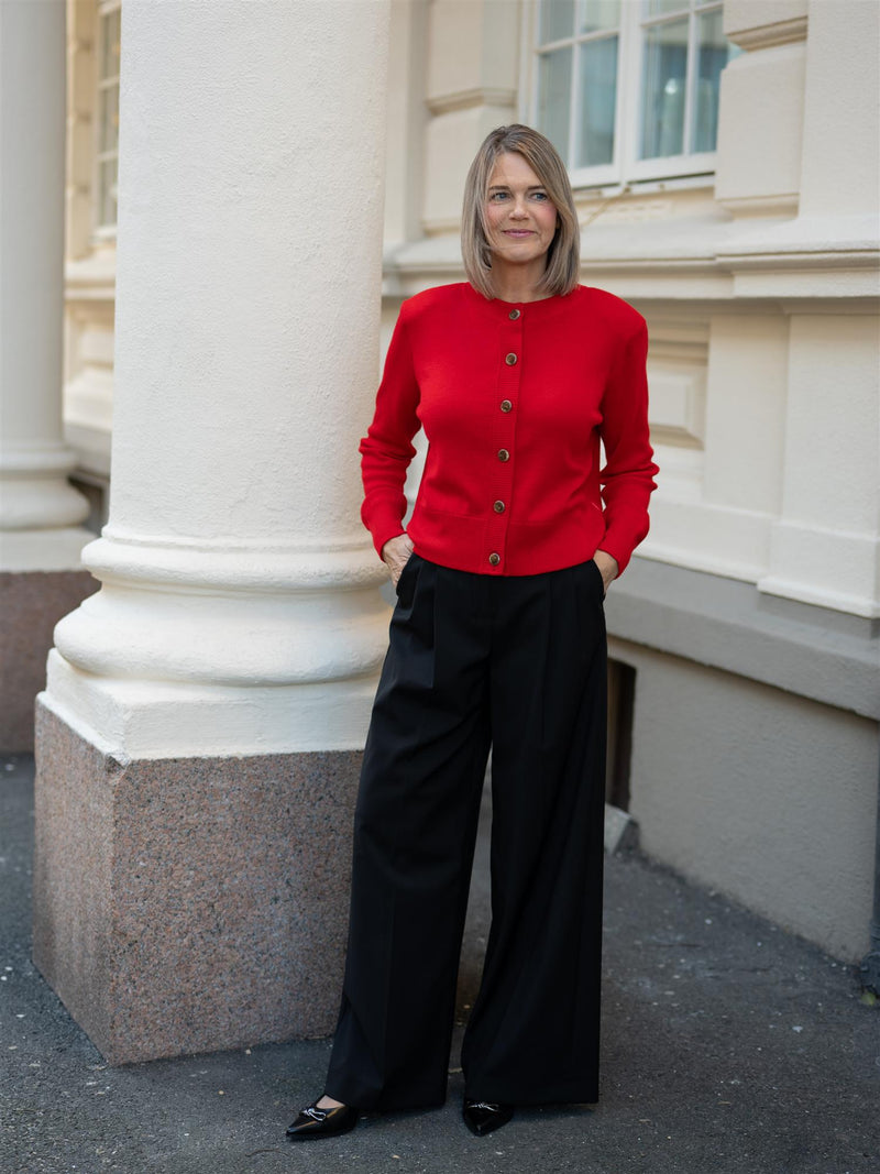 Ella&il Elana Merino Jacket Bright Red