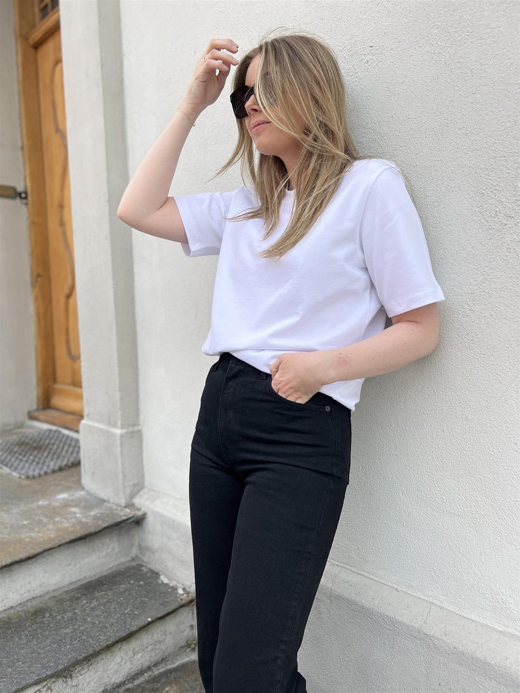Camilla Pihl Elo Shoulder Pad Tee White