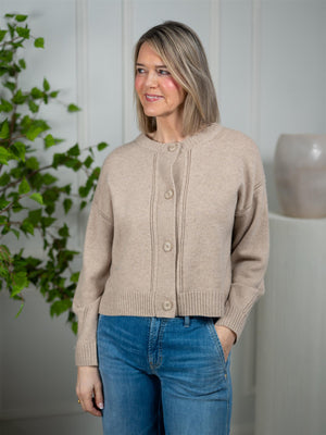 Dear Dharma Estas Cardigan Beige Melange