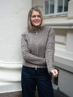 Ella&il Nelly Alpaca Cardigan Walnut