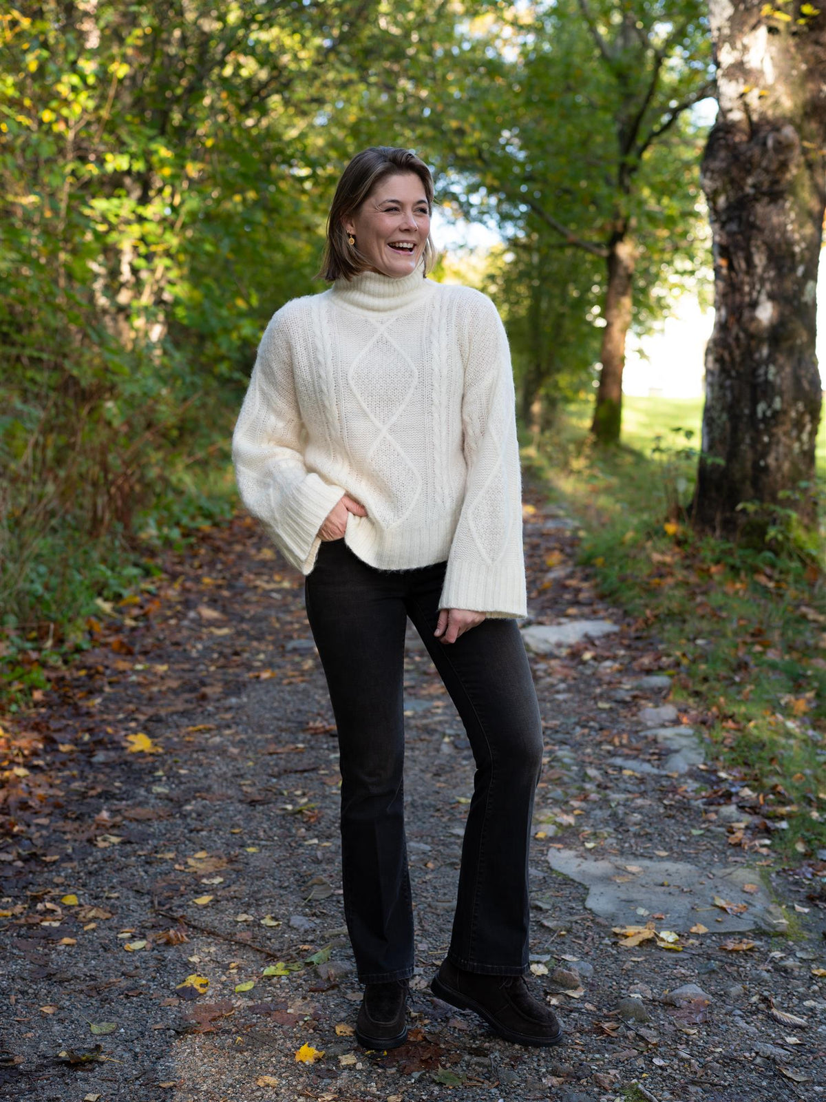 Paris Flared Mocca Overdyed
