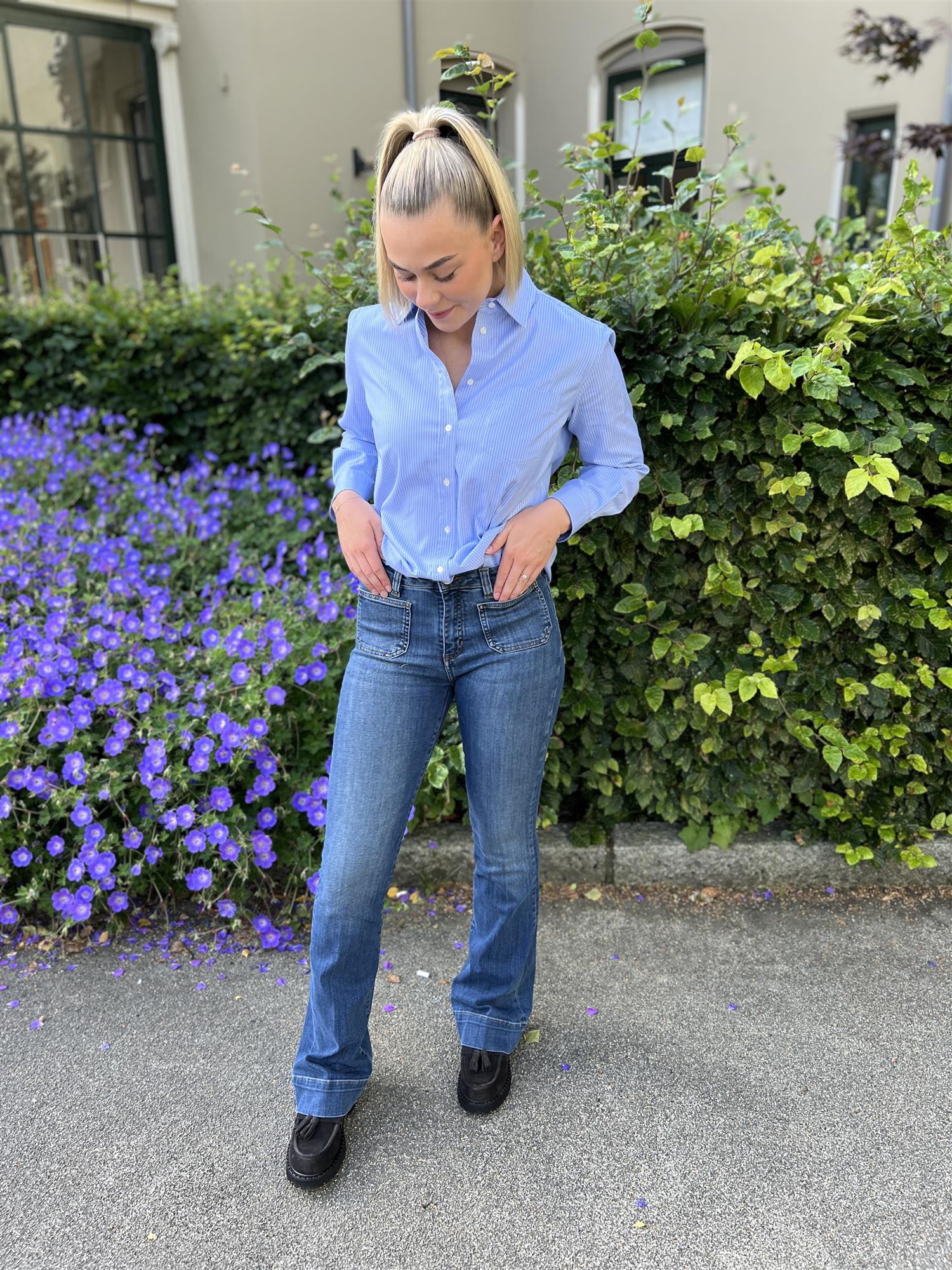 Denim Studio Jim Denim Blue Cashmere Antic wash