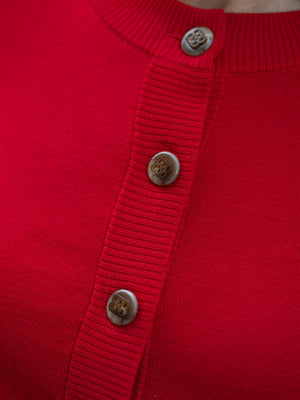 Ella&il Elana Merino Jacket Bright Red