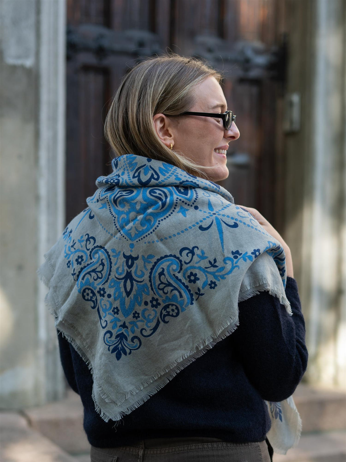 Scarf Bandana Blue Stone WS