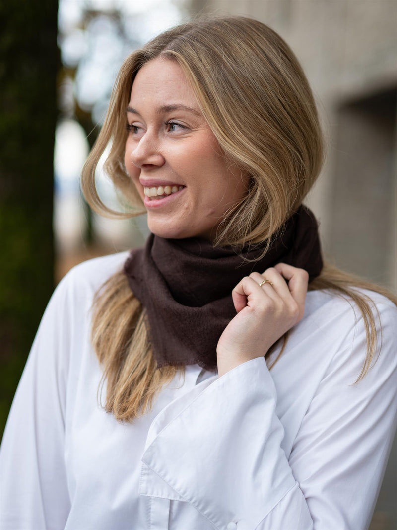 Beck Söndergaard Cashma Small Scarf Hot Fudge Brown