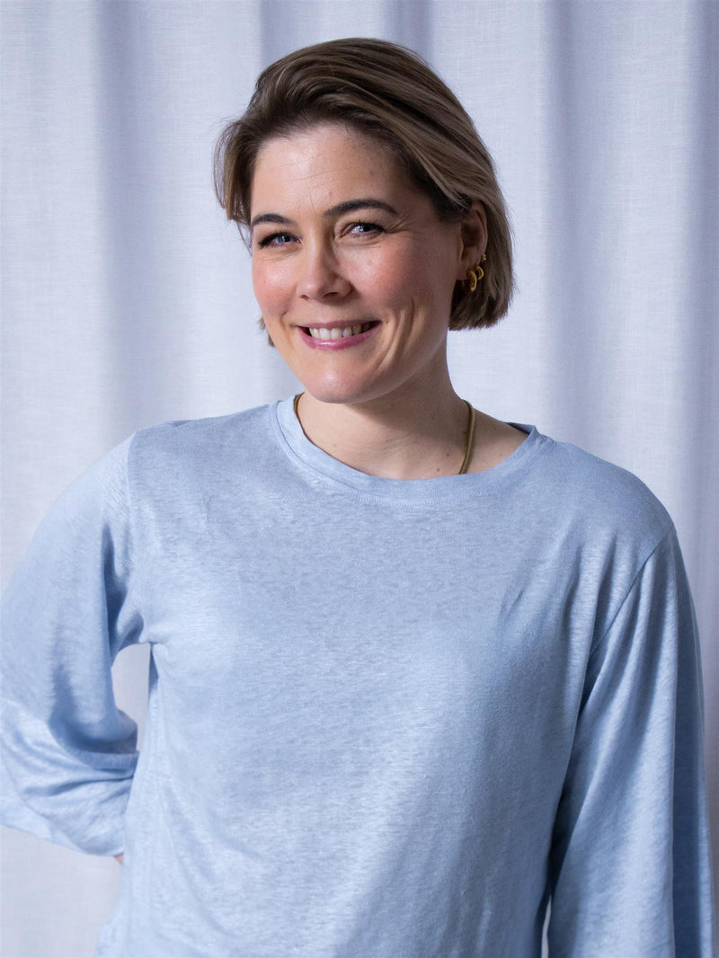 Ella&il Heli Linen Tee Kentucky Blue