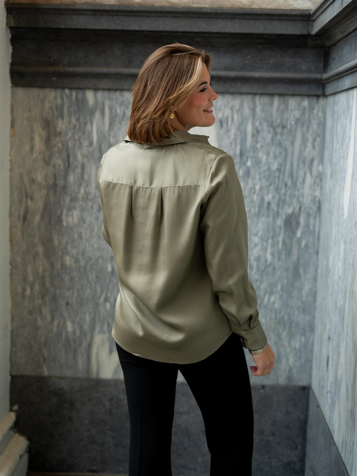 Aria Shirt Muted Green