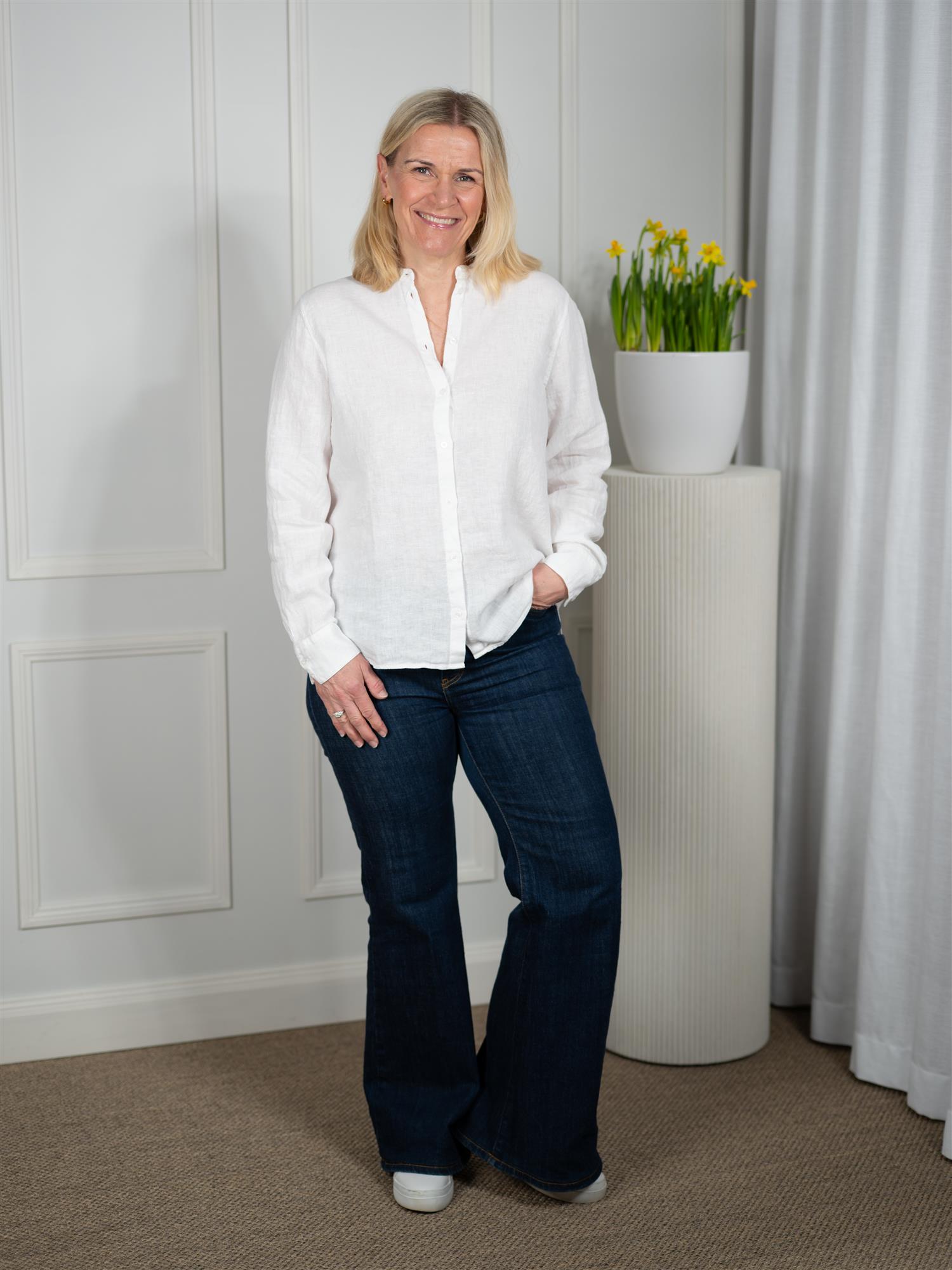 Mmartina Linen Shirt White