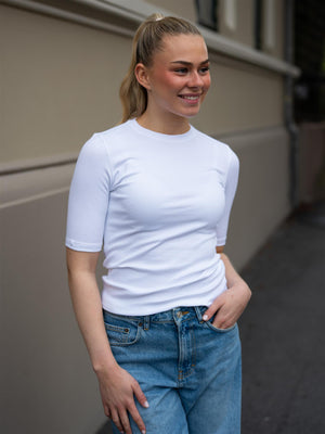 Julie Josephine Marianne Rib tee White
