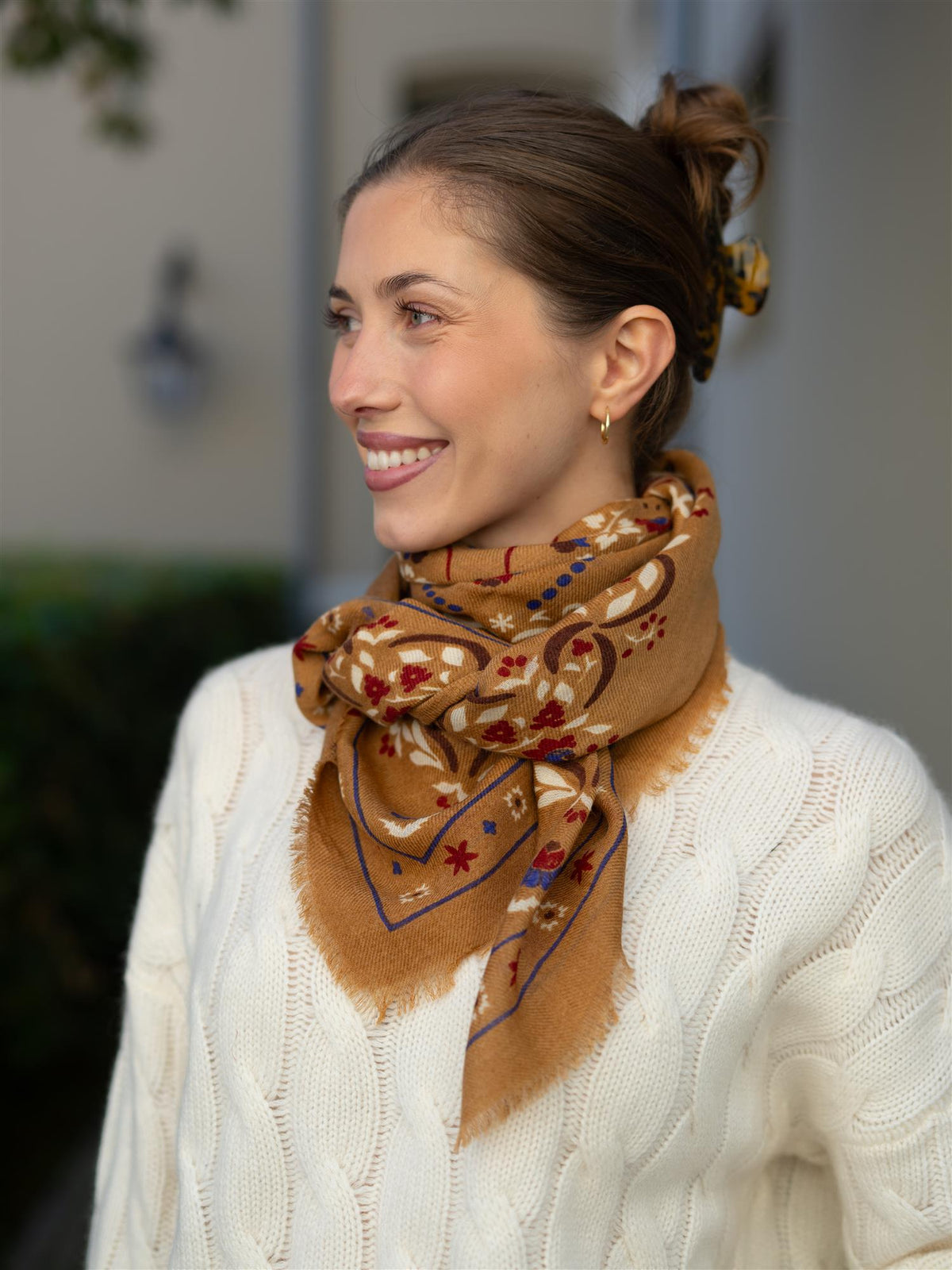 Scarf Secret Garden Camel WS