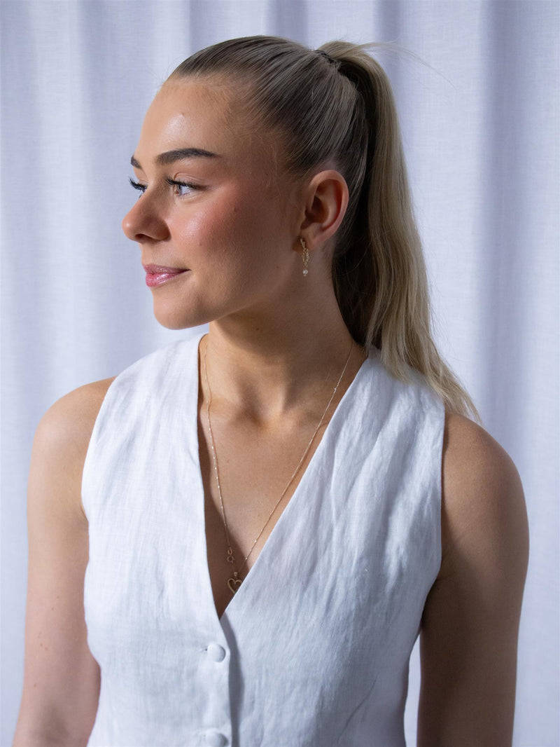 Ella&il Johanne linen Vest White