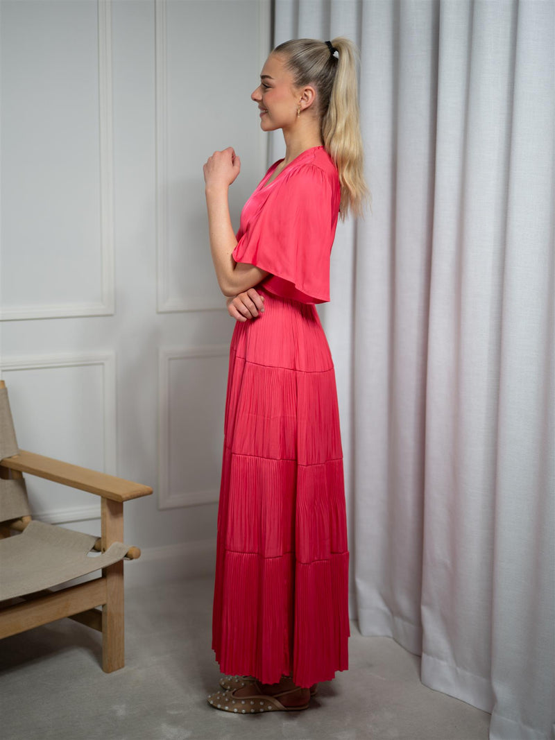 Hale Bob Angie Solid Dress Long Pink