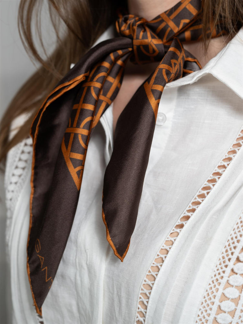 Gant G Pattern Silk Scarf