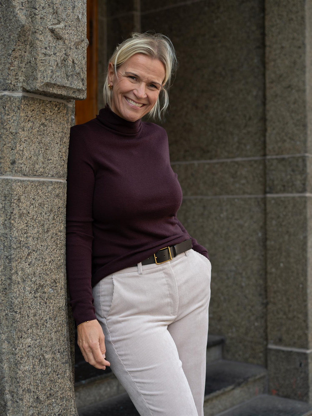 Mos Mosh Bouch Rollneck Knit Fudge