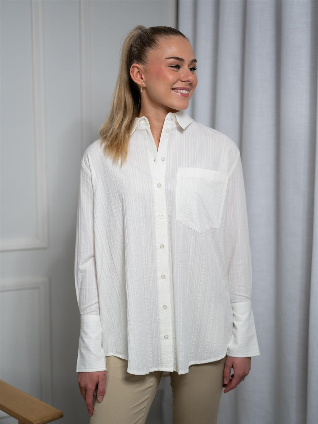 Camilla Pihl Bibi Crepe Shirt White