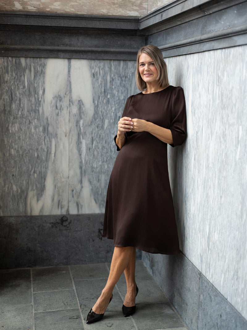 Riccovero Cinco Dress Brown