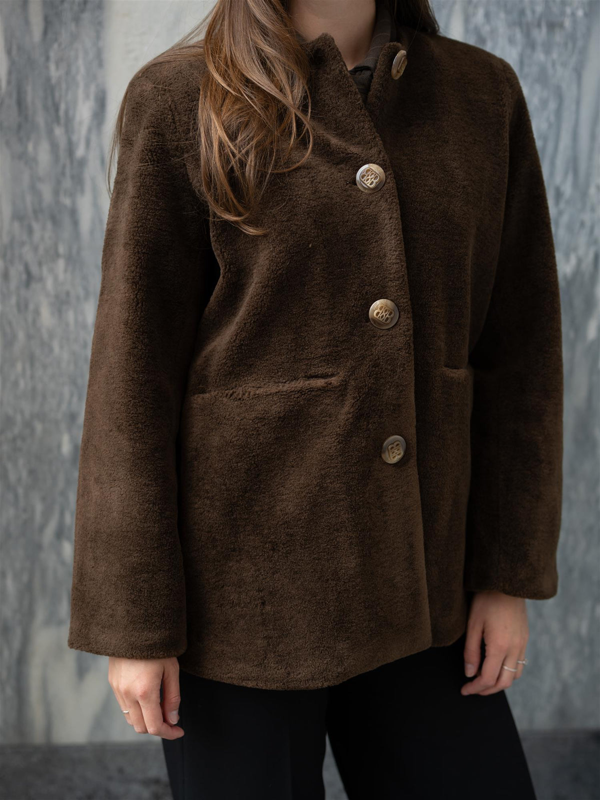 Helena Shearling Jacket Brown