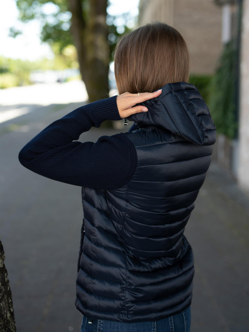 Colmar Hooded Jacket With Knitted Sleeves