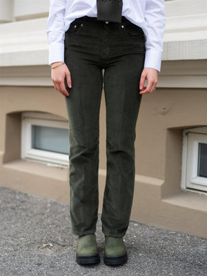 Gant Slim Flare Stretch Corduroy Green Lagoon