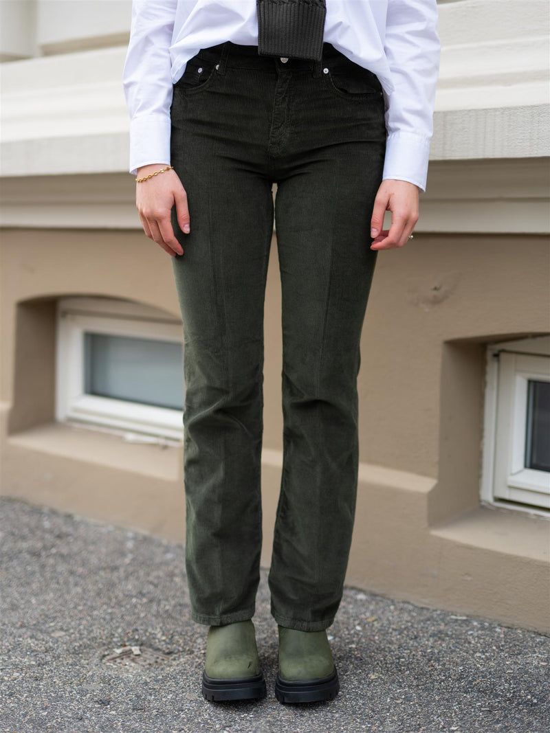 Gant Slim Flare Stretch Corduroy Green Lagoon