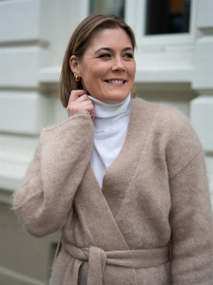 Ella&il Vera Chunky Cardigan Hazel Beige