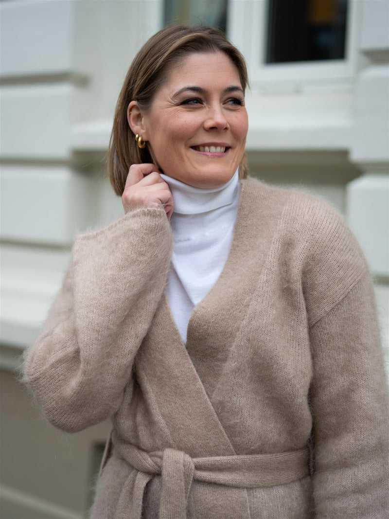 Ella&il Vera Chunky Cardigan Hazel Beige