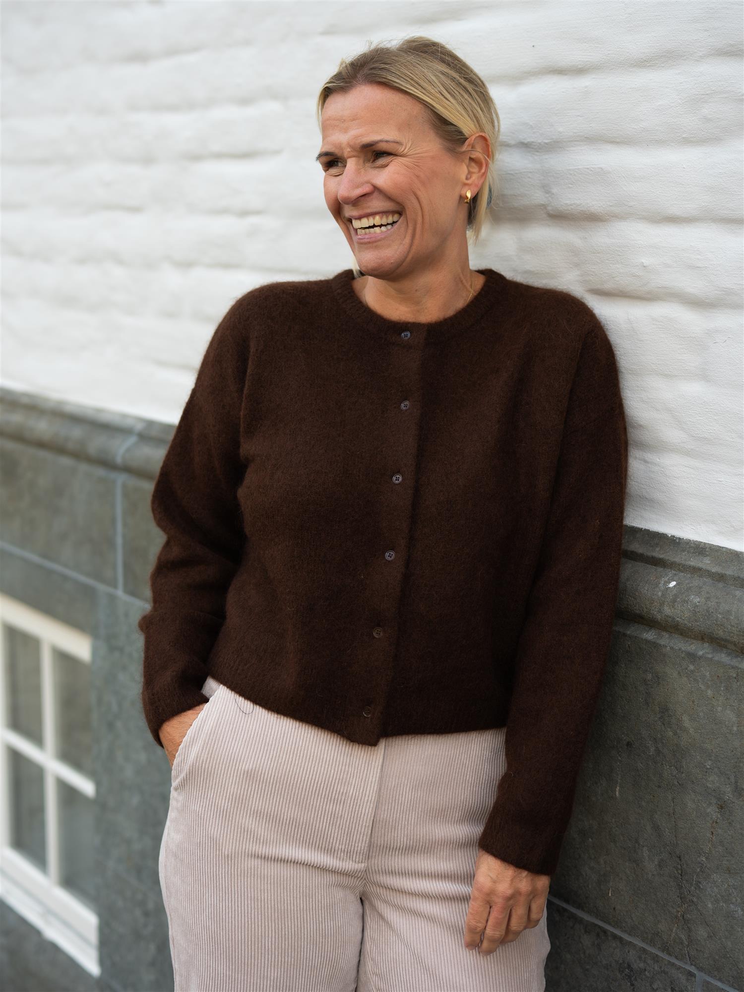 ONE and OTHER Toni Cardigan Espresso