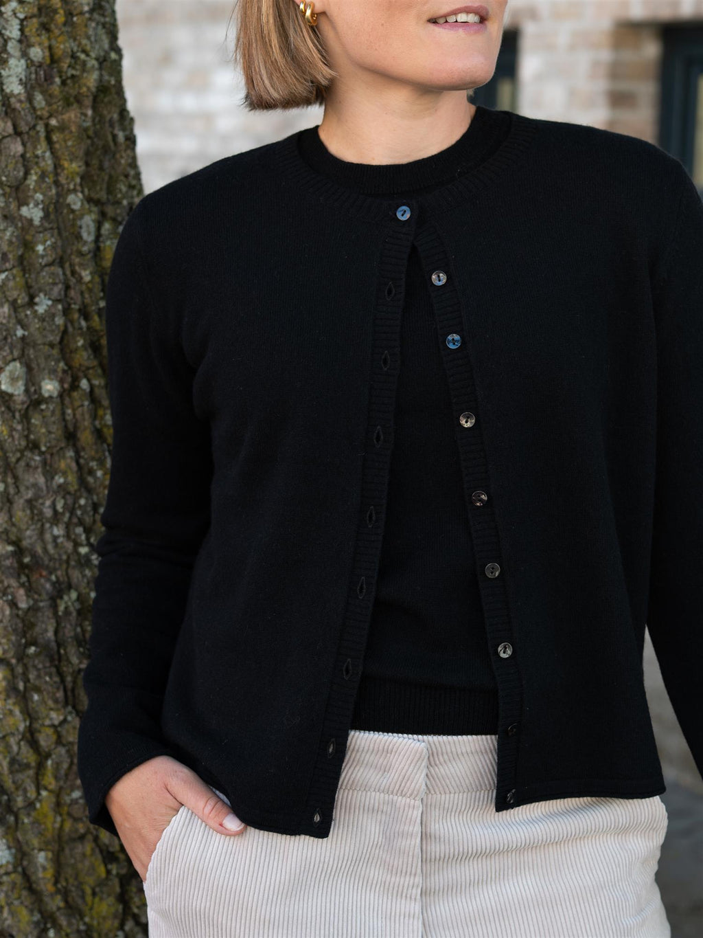 Dear Dharma Clara Cardigan Black