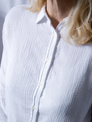 Denim Studio Rosalie Double Gaze De Coton Blanc