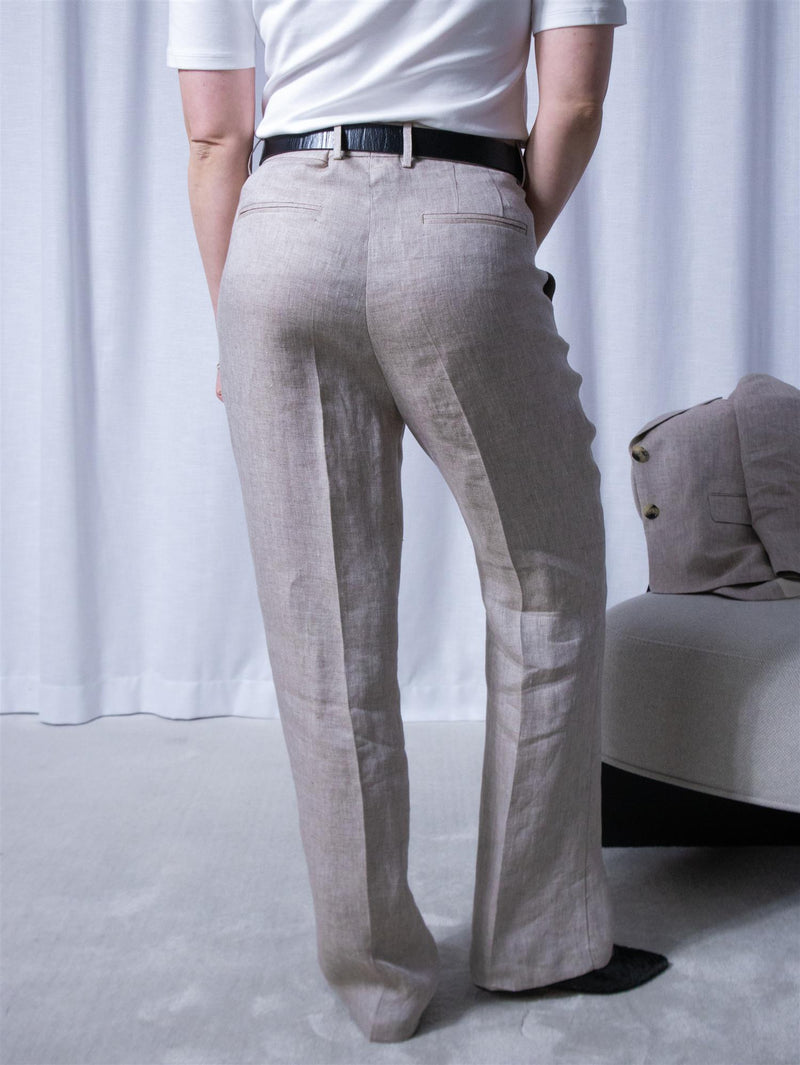Sand Dori High Trousers Beige