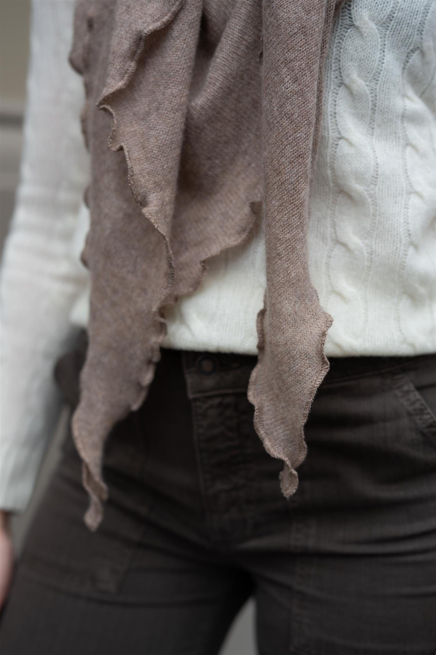 Triangle Scarf Mink