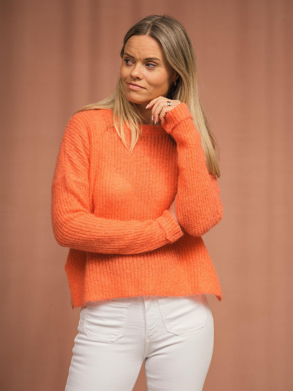 ella&il Lui Mohair sweater Orange