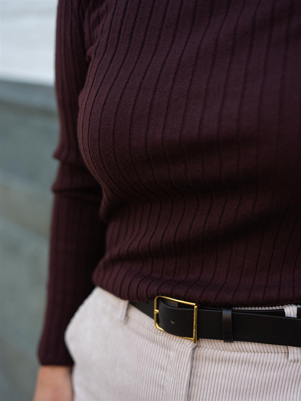 ONE and OTHER Henny Sweater Dark Burgundy