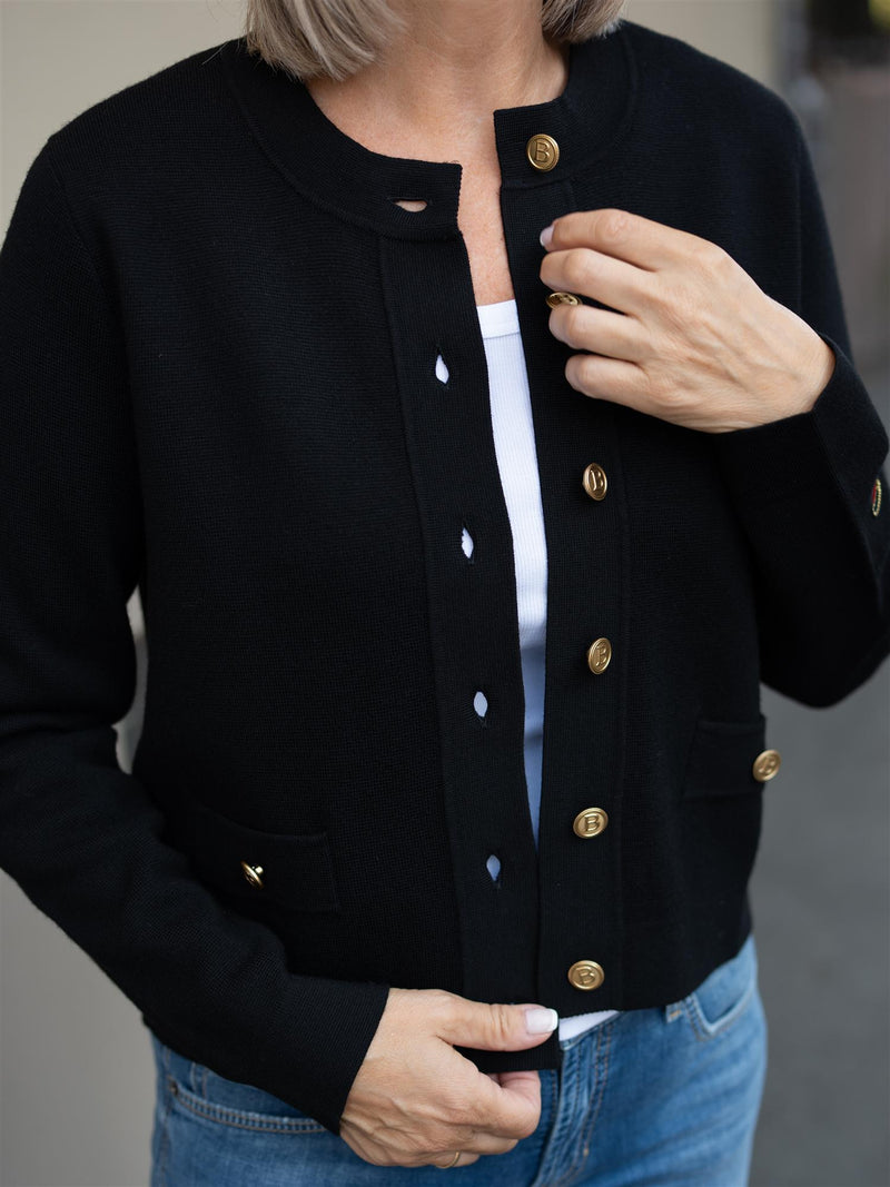 Busnel Aria Cardigan Solid Black