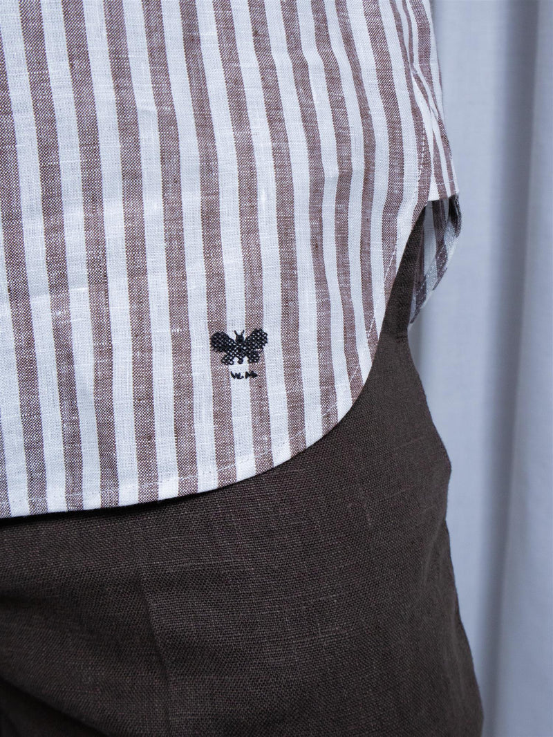 Max Mara Josef Coffee Stripe