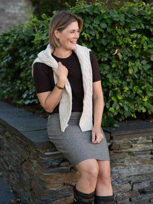 Stenströms Kirsti Skirt Beige Check
