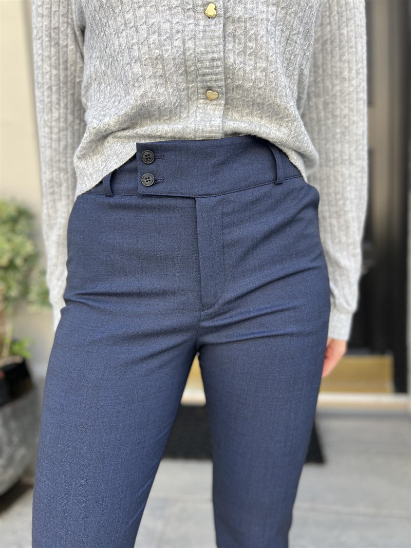 Riccovero High Waist Trouser Marine