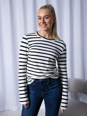 Stylein Canvey Top White Striped