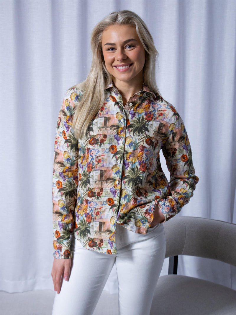 Stenströms Siri Shirt Pink Pattern